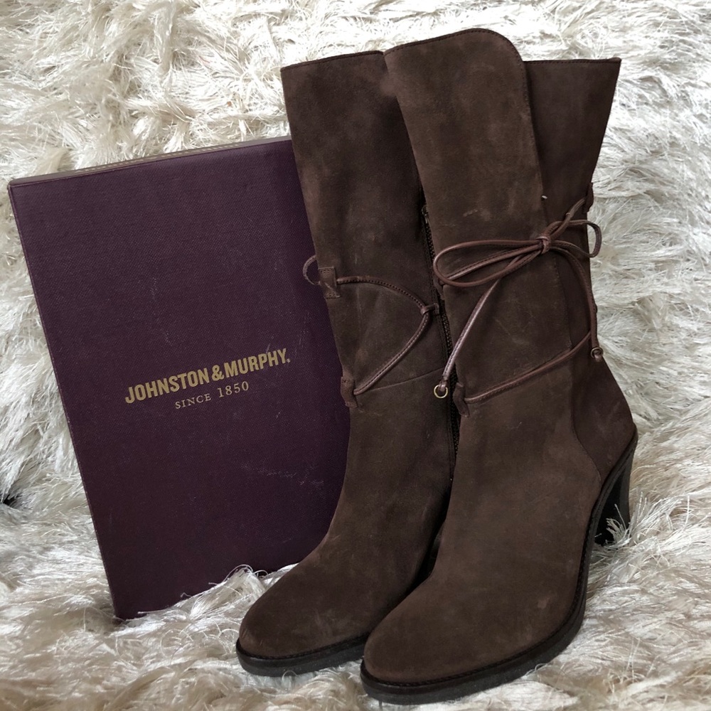 Brown suede boots - Johnston & Murphy